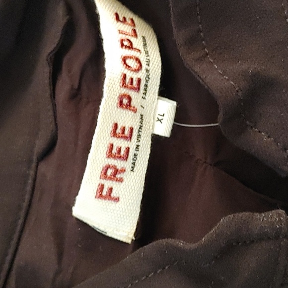 🥳HP🥳NWT FREE PEOPLE BLACK RELAXED FIT BOMBER JACKET WITH BALLOON SLEEVES XL - Picture 7 of 12